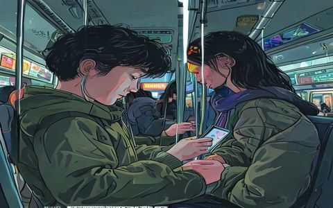 用户在手机上流畅阅读韩漫大全漫画，竖屏滑动界面清晰，地铁场景碎片化阅读